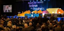 Ted Wilson, President of the General Conference of the Seventh-day Adventist Church speaks to the delegates of the 2018 General Conference Annual Council, held Oct 11-17, 2018 in Battle Creek, MI. ©2018 North American Division/Dan Weber